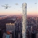 Hive Drone Skyscraper – Central Control Station for Drones