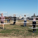 'Social Distancing Aids' Made from 4 Collapsible Plastic Rings