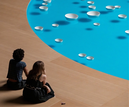 Hundreds Of Ceramic Bowls Form Dreamy Aquatic Soundscape At NYC's Park Avenue Armory