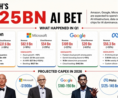 Big Tech's AI Spending to Reach $725 Billion in 2026
