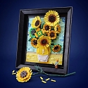 The LEGO Van Gogh Sunflowers Build Shows a Wonderful 3D Brick-Version of The Painting