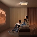 HD Projector Merges with a Ceiling Lamp Creating A Space-saving Entertainment Centre  - XGIMI