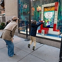 (Video) Lego's Holiday Store Windows Feature an AR Snowball Fight