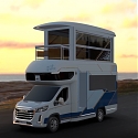 Towering Chinese Smart RV Features Elevator to Second-Floor Sunroom