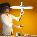 Suspended Avro Pendant Lamp is Fitted with Its Own Power Socket for Adaptable Living