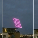 A Weird, Purple Flying QR Code Made of Drones Appeared in The Sky Over London