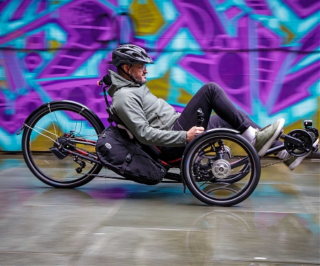 Chainless Recumbent ICE Trike Scraps The Links For Pedal-By-Wire Tech