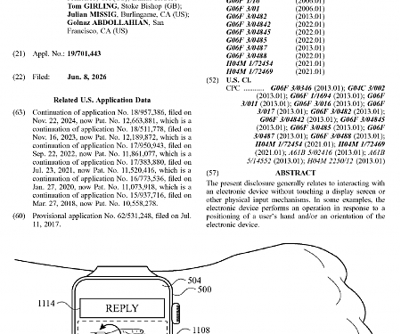 (Patent) Apple Patents A Way To Control Your Phone Using Tilt And Hand Position