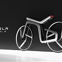 The Tesla Model B is an Electric Bicycle Concept That's Futuristic on the Inside and Out