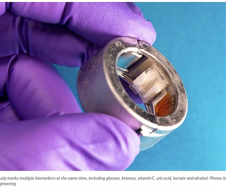(Paper) New Wearable Ring Tracks Glucose, Ketone and Other Biomarkers in Sweat Simultaneously