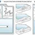 (Patent) Samsung Patents Three Foldable Smartphone Designs with Cutout for Inner Cameras