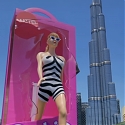 (Video) 3D Ad of Barbie Stepping Out Of Box Near Burj Khalifa Disarms Belief