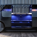 (Video) PriestmanGoode Models Autonomous Taxi on London's Brutalist Architecture